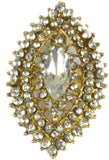 Tangerine Crystal Brooch
