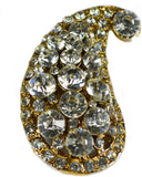 Tangerine Crystal Brooch