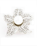 Variation Diamond Flowers Brooch
