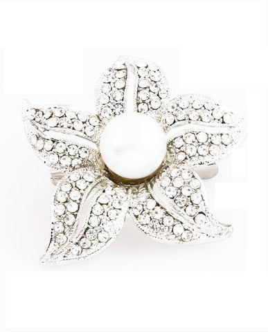 Variation Diamond Flowers Brooch