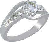 diwine jewels Silver Zircon Rhodium NA K Ring
