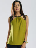 Dressberry Casual Sleeveless Solid Women's Top