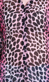 Thegudlook Women's Animal Print Casual Shirt