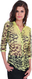 Thegudlook Women's Printed Casual Shirt