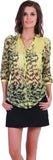 Thegudlook Women's Printed Casual Shirt