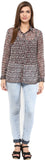 Thegudlook Women's Printed Casual Shirt