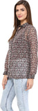 Thegudlook Women's Printed Casual Shirt