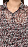 Thegudlook Women's Printed Casual Shirt