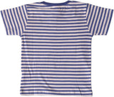 topolino Striped Boy's Round Neck Blue T-Shirt