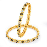 Sukkhi Brass Yellow Gold Bangle Set
