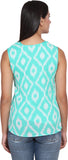 FATEN Casual Sleeveless Printed Women's Top
