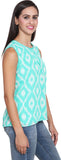 FATEN Casual Sleeveless Printed Women's Top