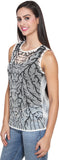 FATEN Party Sleeveless Embellished Women's Top