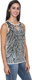 FATEN Party Sleeveless Embellished Women's Top