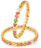 Sukkhi Brass Yellow Gold Bangle Set
