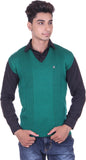 Pierre Carlo Solid, Self Design V-neck Casual Men's Sweater