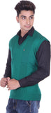 Pierre Carlo Solid, Self Design V-neck Casual Men's Sweater