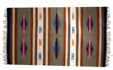 Purpledip Multicolor Cotton Wool Blend Dhurrie