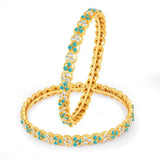 Sukkhi Brass Yellow Gold Bangle Set