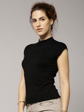 Marks & Spencer Solid Turtle Neck Casual Women's Sweater