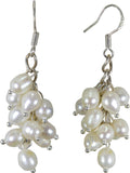 Pearl Paradise Dangling Sterling Silver Pearl Silver Dangle Earring