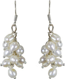 Pearl Paradise Dangling Sterling Silver Pearl Silver Dangle Earring