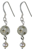 Pearl Paradise Dangling Sterling Silver Pearl Silver Dangle Earring