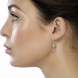 Pearl Paradise Dangling Sterling Silver Pearl Silver Dangle Earring