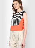 Vero Moda Casual Sleeveless Striped Women's Top