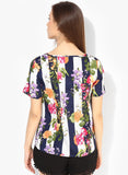 Vero Moda Casual Short Sleeve Printed Women's Top