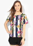 Vero Moda Casual Short Sleeve Printed Women's Top