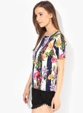 Vero Moda Casual Short Sleeve Printed Women's Top