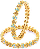Sukkhi Brass Yellow Gold Bangle Set