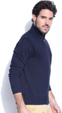 Wrangler Solid Turtle Neck Casual Men's Sweater