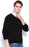 Wrangler Solid V-neck Casual Men's Sweater