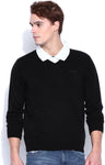 Wrangler Solid V-neck Casual Men's Sweater
