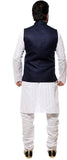 Ethiic Sleeveless Self Design Men's Jacket