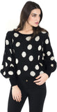Kazo Round Neck Woven Women's Pullover