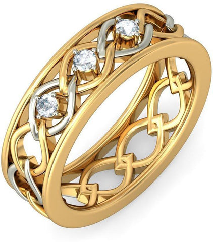 BlueStone The Ciara for her Yellow Gold Diamond 18 K Ring