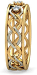 BlueStone The Ciara for her Yellow Gold Diamond 18 K Ring