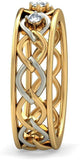 BlueStone The Ciara for her Yellow Gold Diamond 18 K Ring