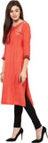 Shwetna.com Embroidered Women's Straight Kurta