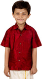 Thangamagan Boy's Solid Festive, Wedding Shirt