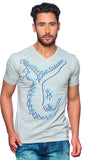 Nucode Graphic Print Men's V-neck T-Shirt