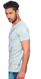 Nucode Graphic Print Men's V-neck T-Shirt