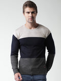 Mast & Harbour Solid V-neck Casual Men's Sweater