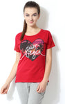 Ajile by Pantaloons Graphic Print Women's Round Neck T-Shirt