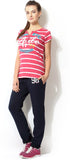 Ajile by Pantaloons Striped Women's Round Neck T-Shirt