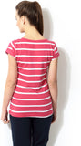 Ajile by Pantaloons Striped Women's Round Neck T-Shirt