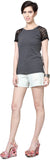 Izabel London by Pantaloons Casual Short Sleeve Solid Women's Top